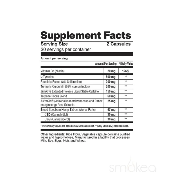 CBDfx CBD + CBG Morning Capsules - Image 2