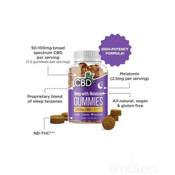 CBDfx CBD + Melatonin Sleep Gummies - Image 3