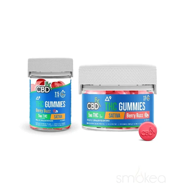 CBDfx Delta 9 THC + CBD Gummies - Berry Buzz