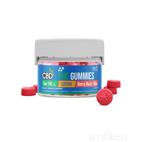 CBDfx Delta 9 THC + CBD Gummies - Berry Buzz - Image 4