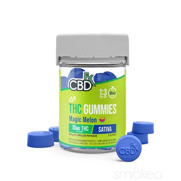 CBDfx Delta 9 THC + CBD Gummies - Magic Melon - Image 2