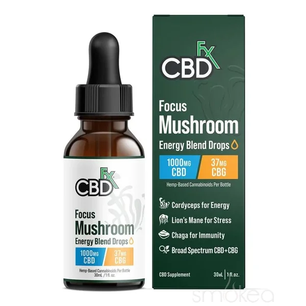 CBDfx Focus Mushroom Energy Blend Tincture