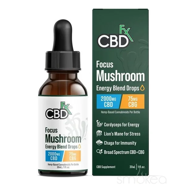 CBDfx Focus Mushroom Energy Blend Tincture - Image 2