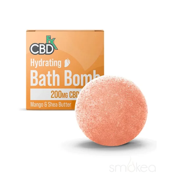 CBDfx Hydrating CBD Bath Bomb - Mango & Shea Butter