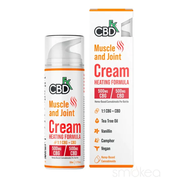 CBDfx Muscle & Joint CBD + CBG Heating Cream