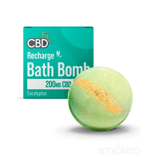 CBDfx Recharge CBD Bath Bomb - Eucalyptus