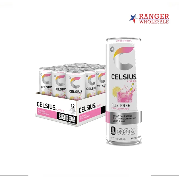 CELCIUS 12OZ12CT FFPINK LEMONA