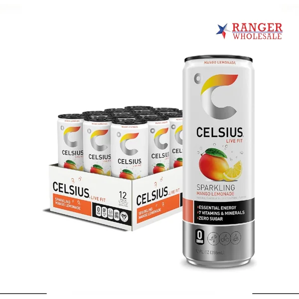 CELCIUS 12OZ12CT MANGO LEMONAD
