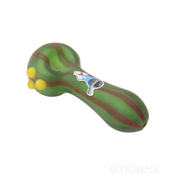 Chameleon Glass Pin Stripe Spoon Hand Pipe