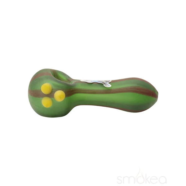 Chameleon Glass Pin Stripe Spoon Hand Pipe - Image 3