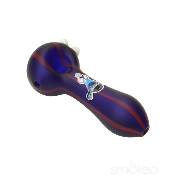Chameleon Glass Pin Stripe Spoon Hand Pipe - Image 4