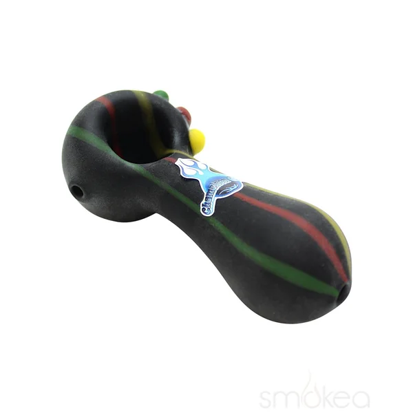 Chameleon Glass Pin Stripe Spoon Hand Pipe - Image 5