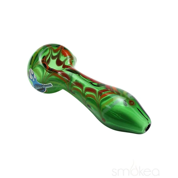 Chameleon Glass Rainbow Splat Spoon Hand Pipe - Image 4