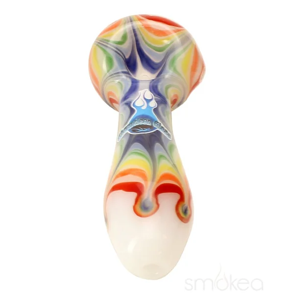 Chameleon Glass Rainbow Splat Spoon Hand Pipe - Image 6