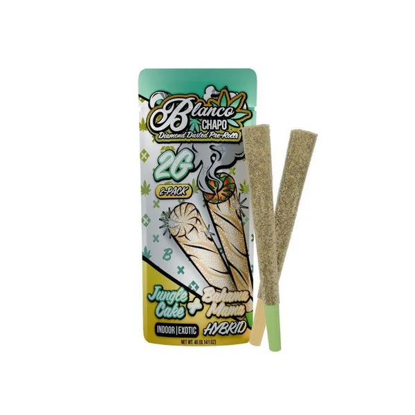 Chapo Blanco Diamond Dusted Duo THCA Pre Rolls - Image 2
