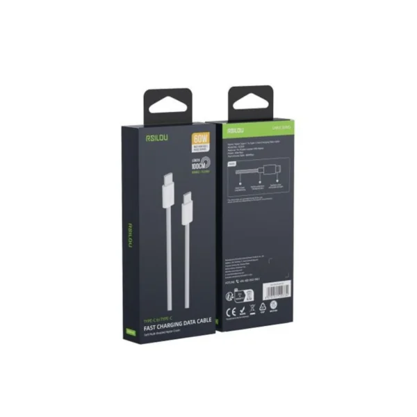 Charger Cable – USB-C to USB-C 3ft Length