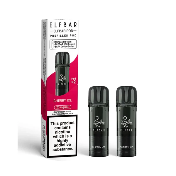 Cherry Ice Elf Bar 600 Pods (x2)