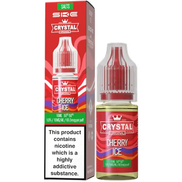 Cherry Ice Nic Salt E Liquid 10ml By SKE Crystal