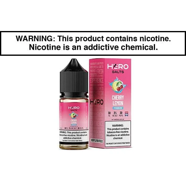 CHERRY LEMON FREEZE BY HERO SALTS 30ML