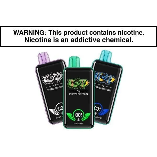 CHRIS BROWN CB15K DISPOSABLE VAPE - 15,000 PUFFS