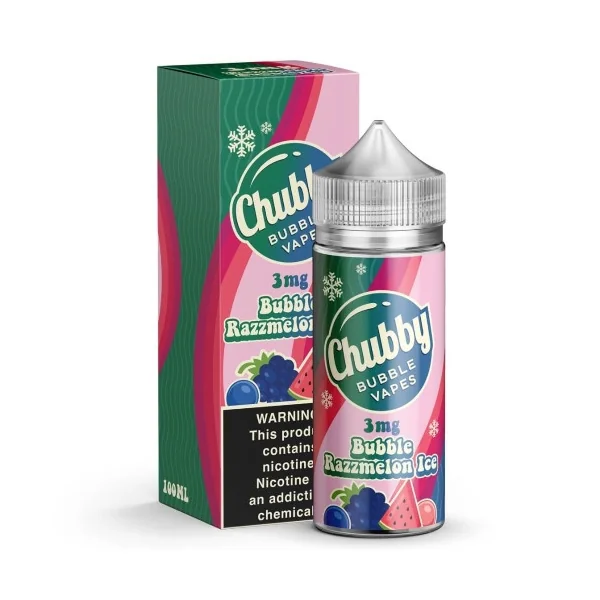Chubby Bubble E-Liquid - Bubble Razzmelon Ice - 100ml