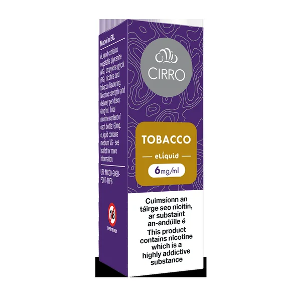 Cirro eLiquid Bottle Tobacco - Image 4