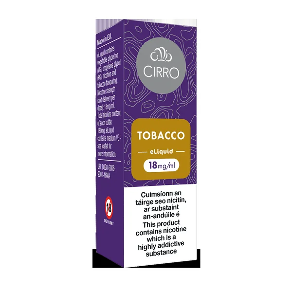 Cirro eLiquid Bottle Tobacco - Image 6