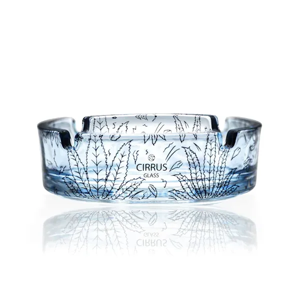 Cirrus Glass – Ashtray – Blue Sativa