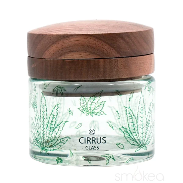 Cirrus Glass Sativa Jar Grinder