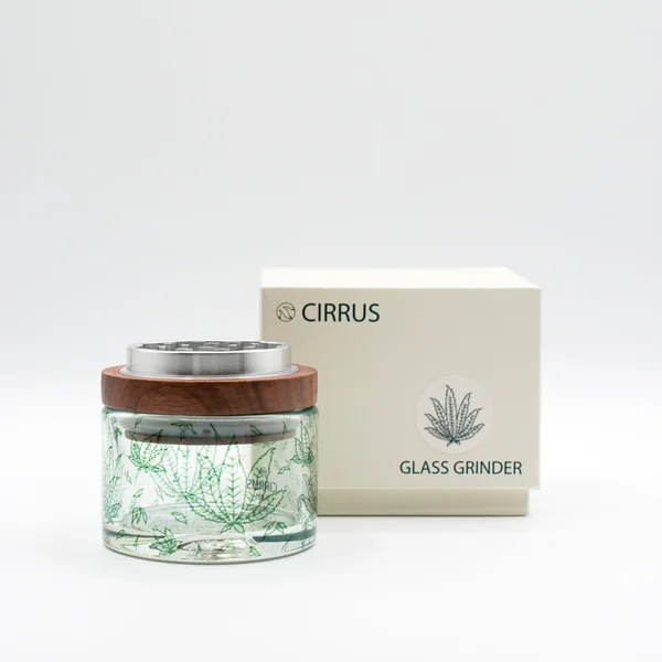 Cirrus Glass Sativa Jar Grinder - Image 3