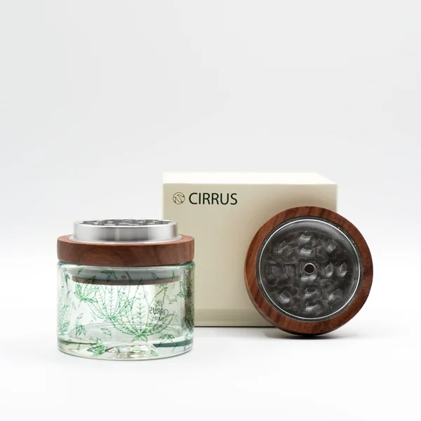 Cirrus Glass Sativa Jar Grinder - Image 4