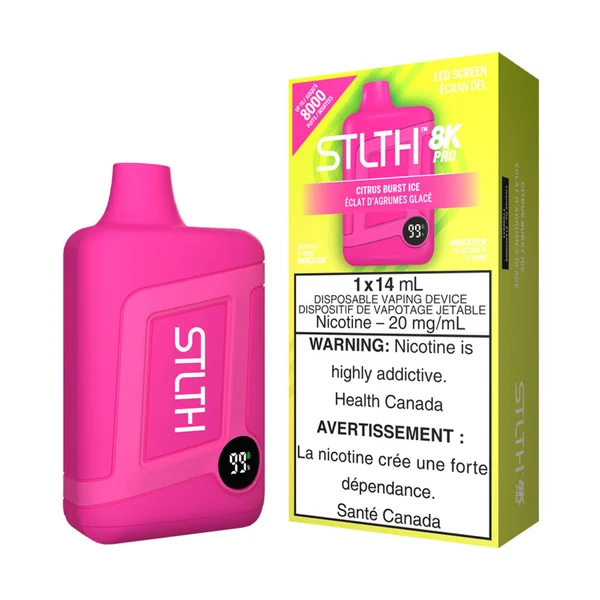 Citrus Burst Ice STLTH 8K Pro - VapeLoft - 8000 Puffs