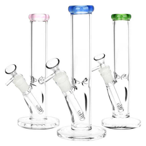 Classic Straight Tube Water Pipe | 14mm F | Colors Vary - Image 2