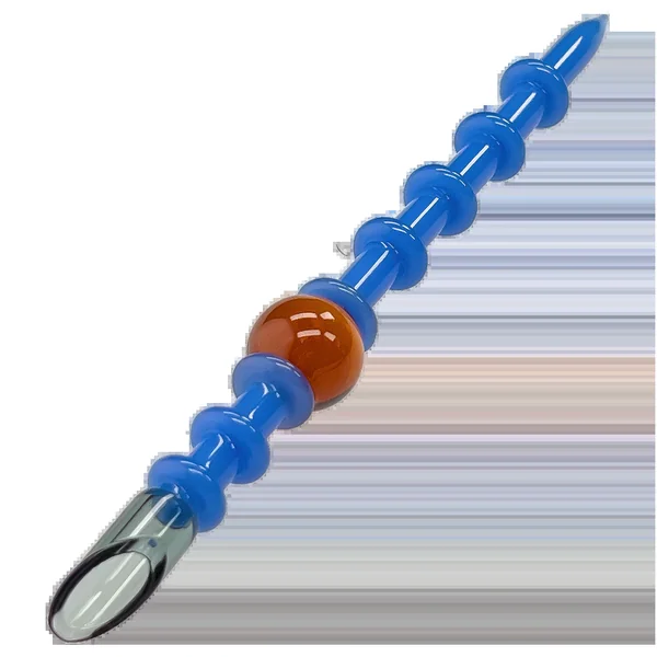 Cloud Cali Ringed Glass Dab Tool w/ Scoop - 8 in. - Image 3