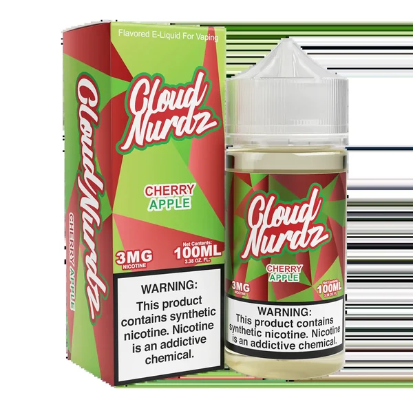 Cloud Nurdz Cherry Apple Eliquid (Freebase) – 100mL