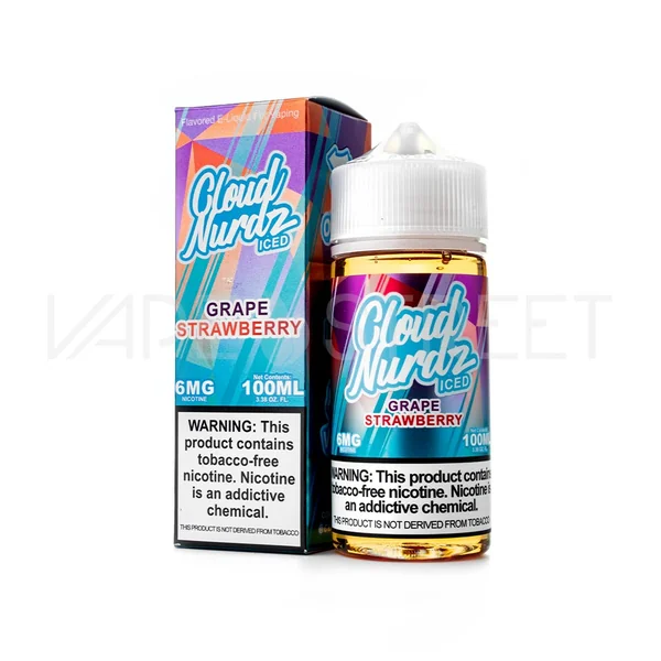 Cloud Nurdz Iced TFN Grape Strawberry (100ml)