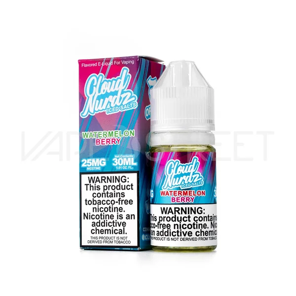 Cloud Nurdz Iced TFN Salts Watermelon Berry (30ml)