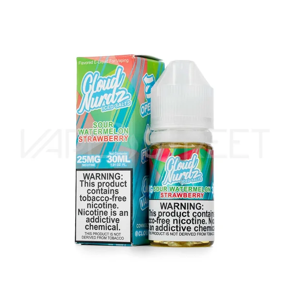 Cloud Nurdz Iced TFN Sour Watermelon Strawberry (30ml)