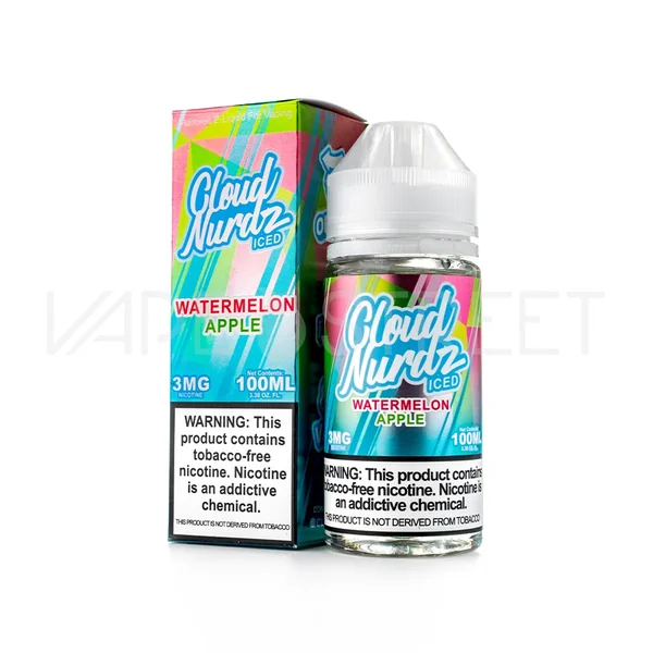 Cloud Nurdz Iced TFN Watermelon Apple (100ml)