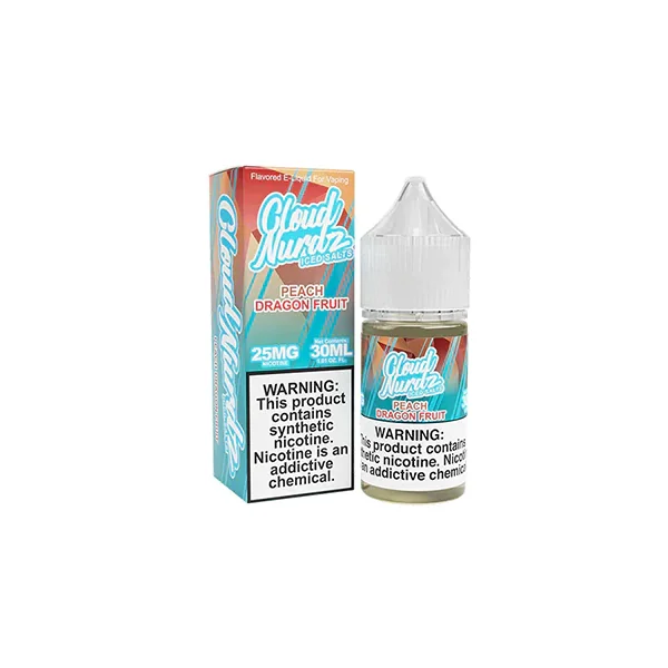 Cloud Nurdz Salts Peach Dragon Fruit ICED