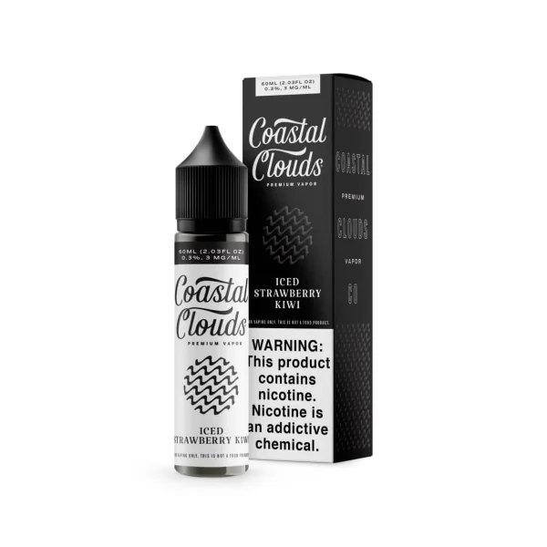 Coastal Clouds E-Liquid - Iced Strawberry Kiwi - 60ml