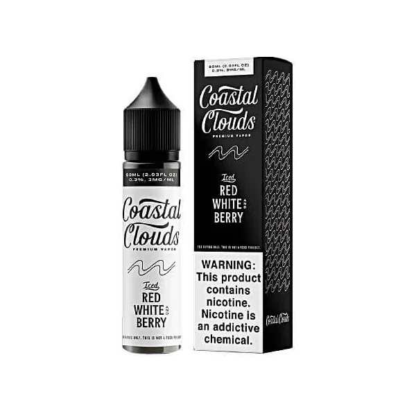 Coastal Clouds Iced Red, White and Berry E-Liquid 60ml