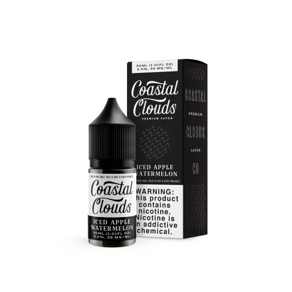 Coastal Clouds Salt E-Liquid - Iced Apple Watermelon - 30ml