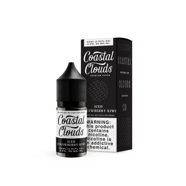 Coastal Clouds Salt E-Liquid - Iced Strawberry Kiwi - 30ml