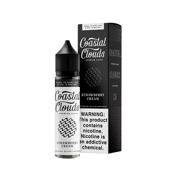 Coastal Clouds Strawberry Cream 60ml Vape Juice
