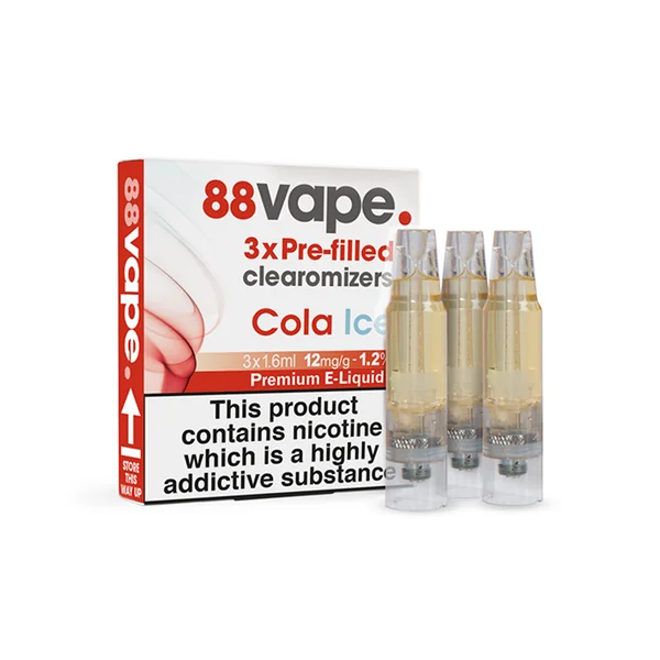 Cola Ice Pre-Filled Clearomizers (x3) - Image 2