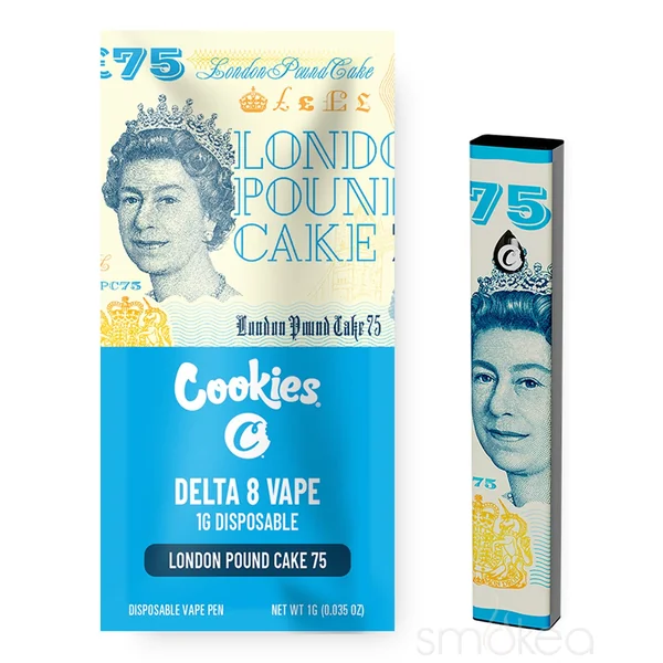 Cookies 1g Delta 8 Disposable Vape - London Pound Cake 75