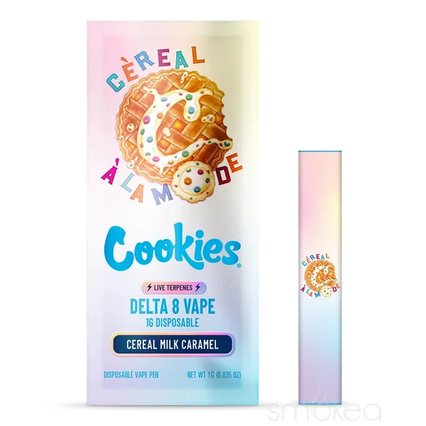Cookies 1g Delta 8 Disposable Vape w/ Live Terpenes - Cereal a la Mode