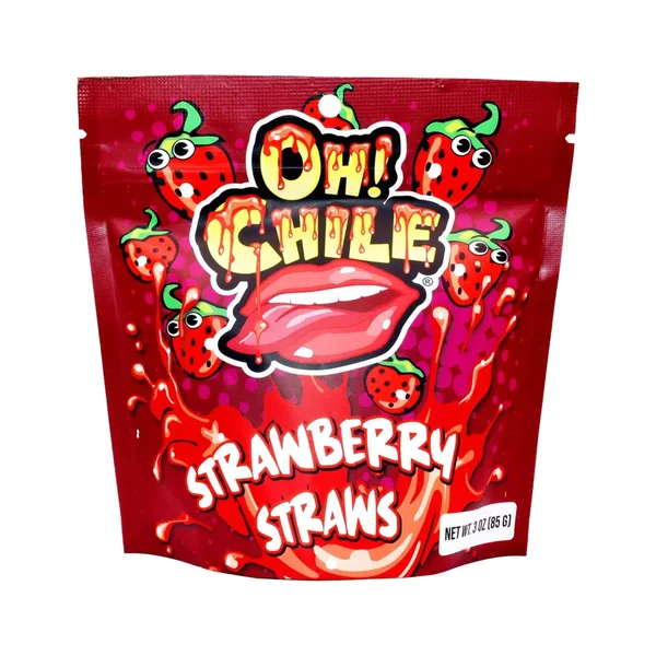 Cow Crack Oh! Chile Strawberry Straws - 3 oz.