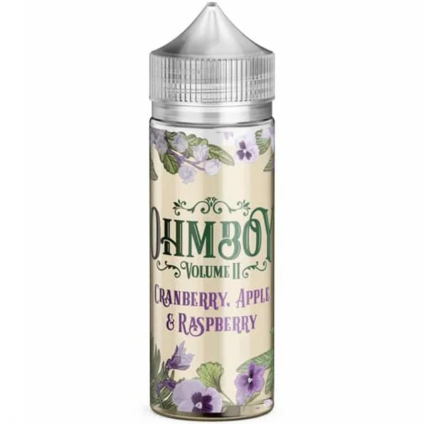 Cranberry Apple & Raspberry E Liquid 100ml by Ohm Boy Volume II